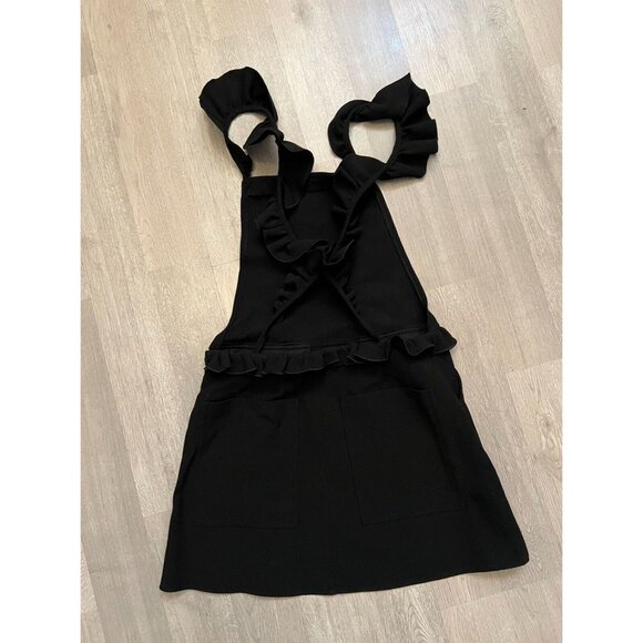 MANGO NWT City Chic Ruffle Black Dress Size XS Side zipper - Picture 4 of 12